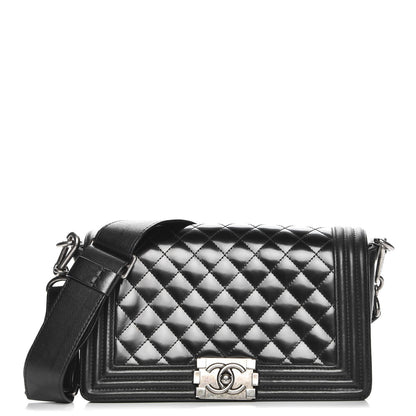 Chanel Patent Calfskin Quilted Medium Boy Flap Black 1 of 10