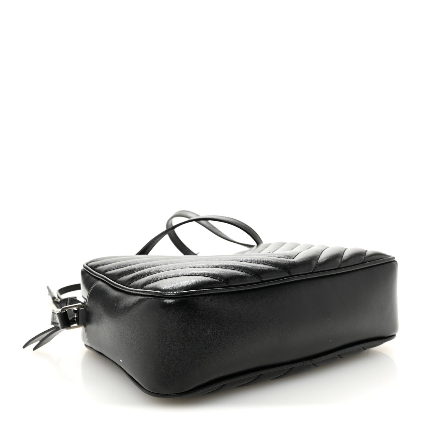 Calfskin Matelasse Monogram Lou Camera Bag Black