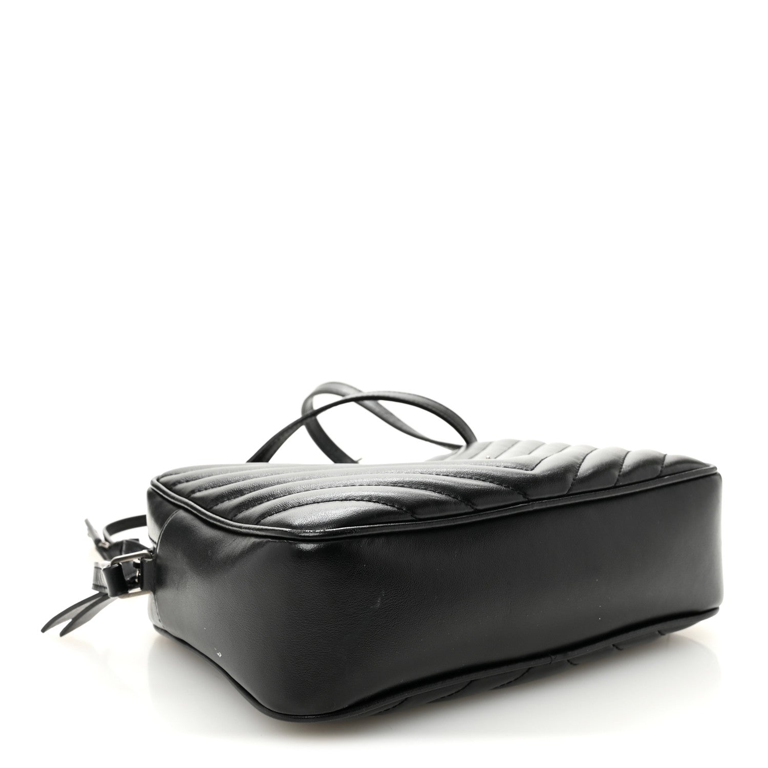 Saint Laurent Calfskin Matelasse Monogram Lou Camera Bag Black 4 of 11