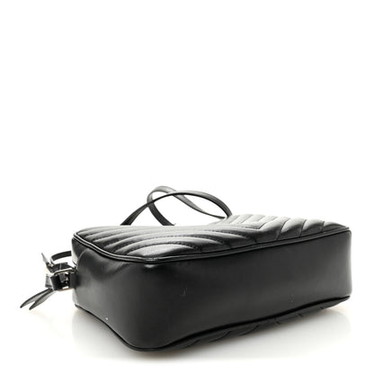 Saint Laurent Calfskin Matelasse Monogram Lou Camera Bag Black 4 of 11