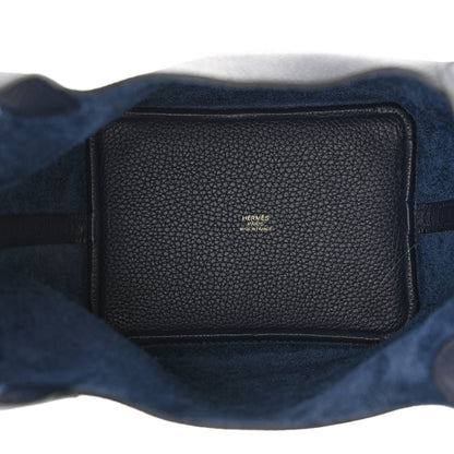 Hermes Taurillon Clemence Picotin Lock 18 PM Bleu Nuit 5 of 10