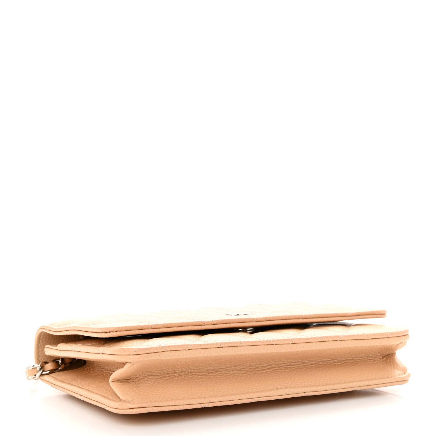 Chanel Caviar Quilted Wallet On Chain WOC Beige 4 of 11