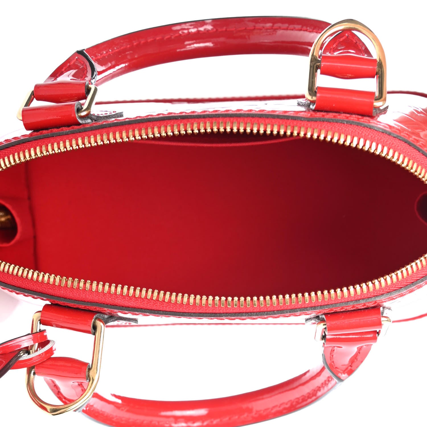 Louis Vuitton Vernis Alma BB Cherry 4 of 4