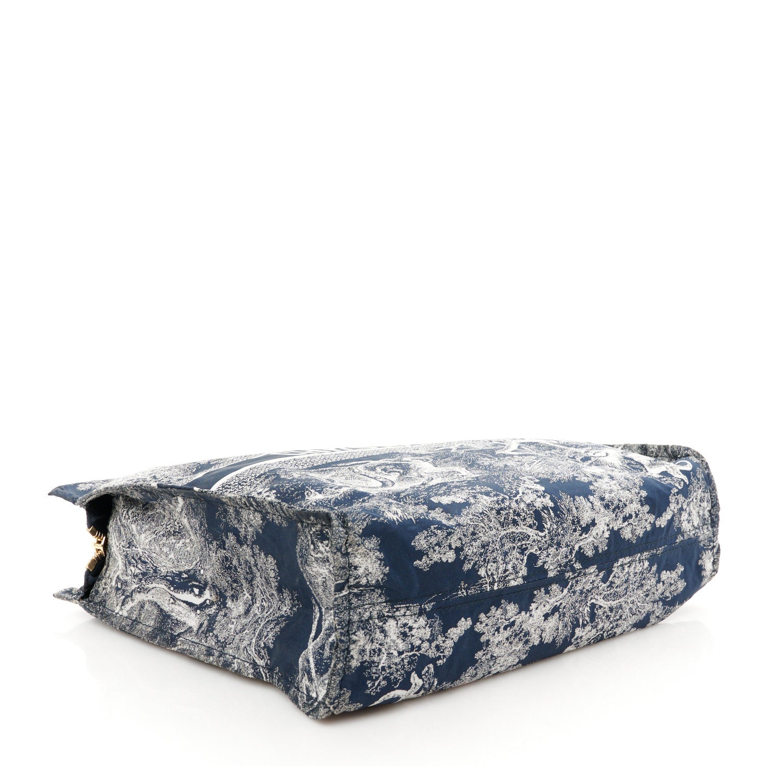 Christian Dior Technical Fabric Toile De Jouy Reverse Diortravel Zipped Pouch Blue Multicolor 4 of 10