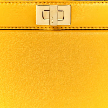 Fendi Shiny Nappa Petite Peekaboo I SEE U Satchel Mimosa 8 of 11