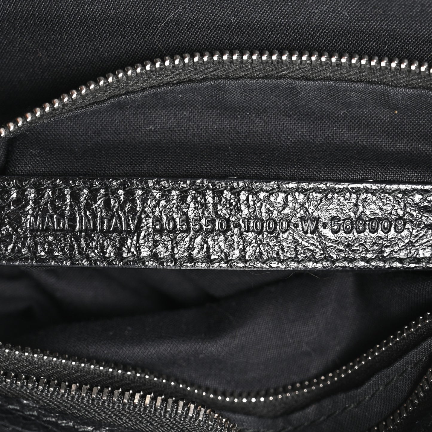 Agneau Classic Silver Hardware City Black