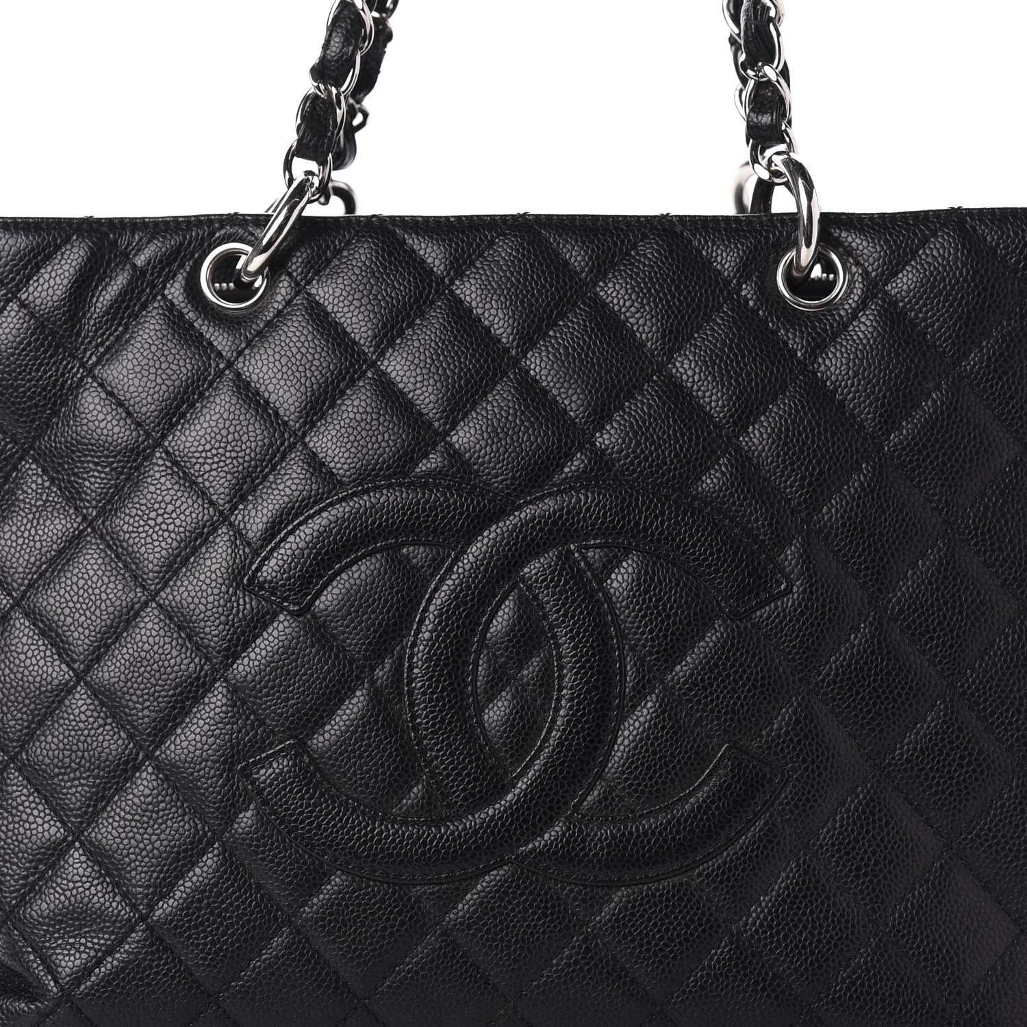 Chanel Caviar Quilted Grand Shopping Tote GST Black 10 of 13