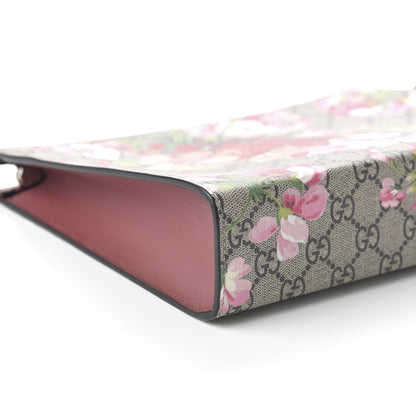 Gucci GG Supreme Monogram Blooms Large Cosmetic Case Beige Multicolor Dry Rose 6 of 11