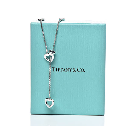 Tiffany Sterling Silver Heart Lariat Necklace 6 of 6