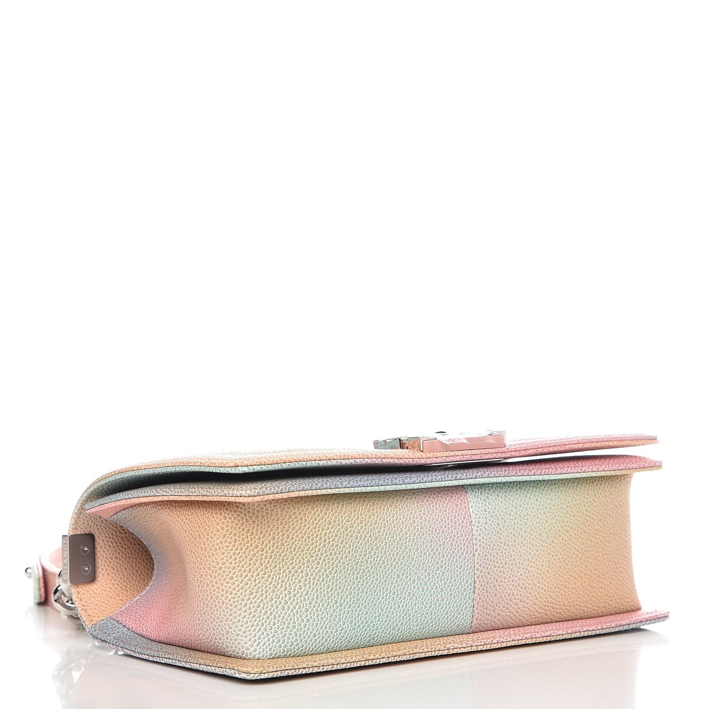 Caviar Quilted Medium Rainbow Boy Flap Multicolor