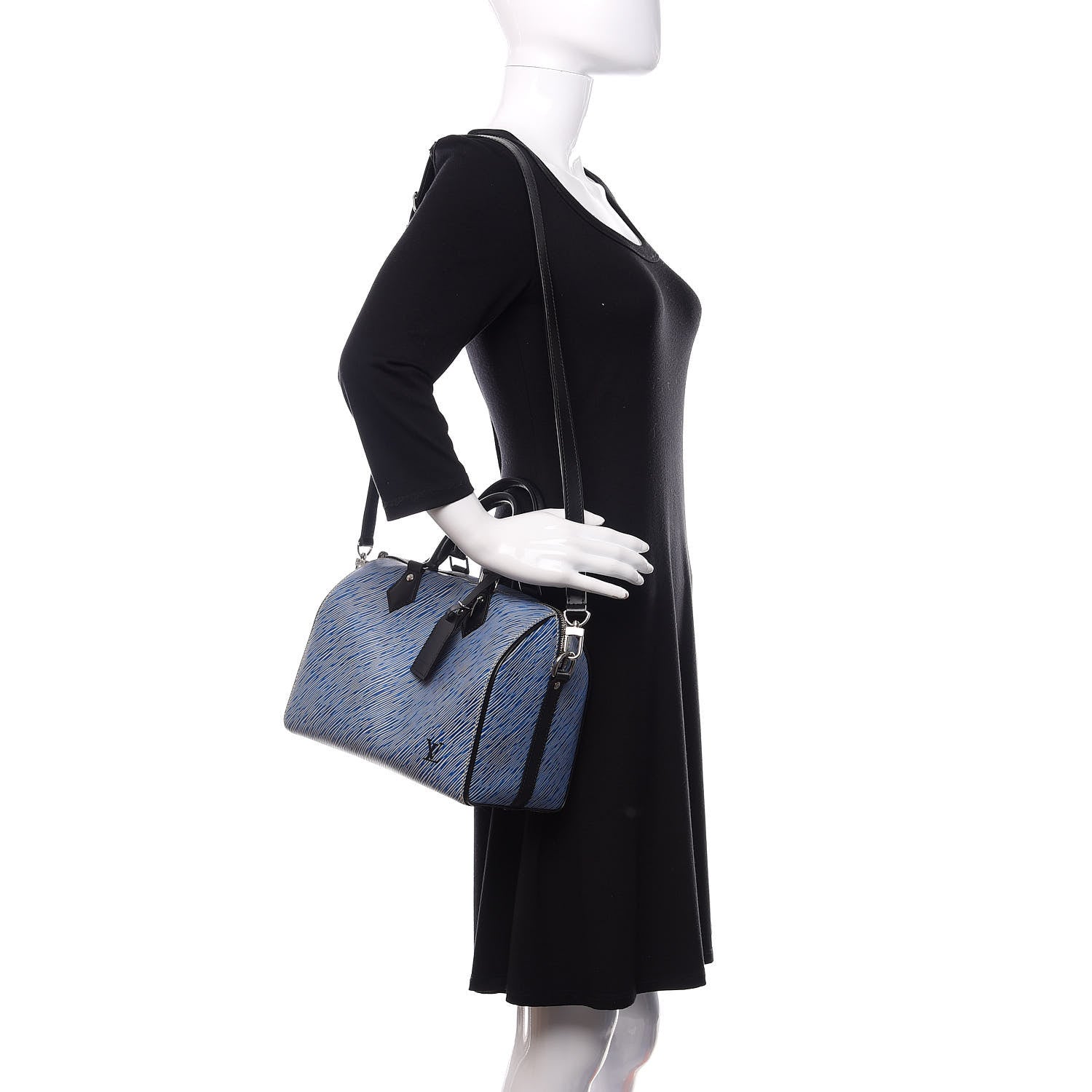 Louis Vuitton Epi Speedy Bandouliere 25 Denim 2 of 15