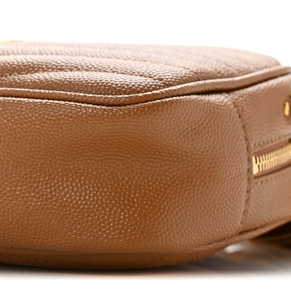 Saint Laurent Grain De Poudre Matelasse Monogram Mini Lou Camera Bag Dark Natural 10 of 11