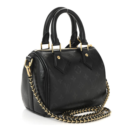 Louis Vuitton Monogram Ink Speedy BB Black 3 of 9