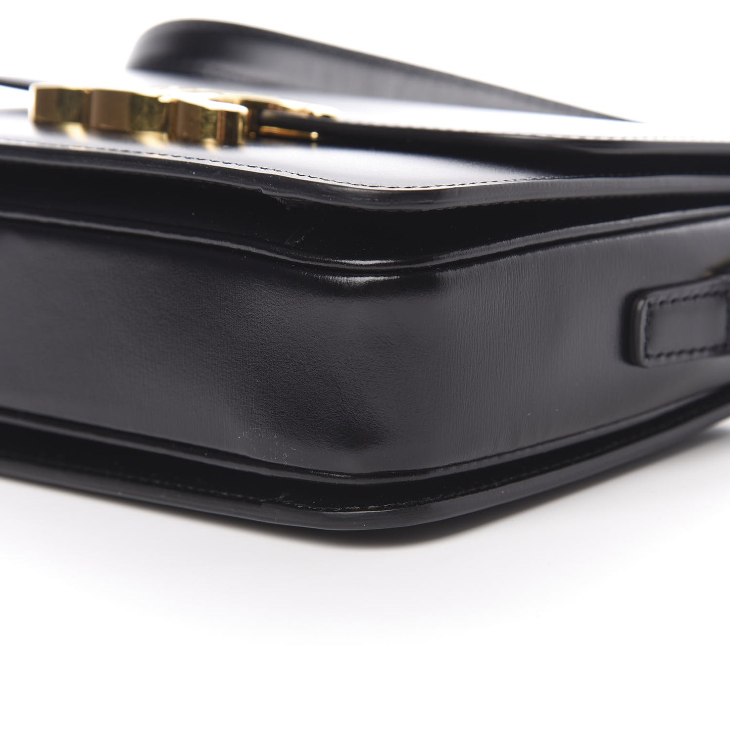 Shiny Calfskin Nano Triomphe Black