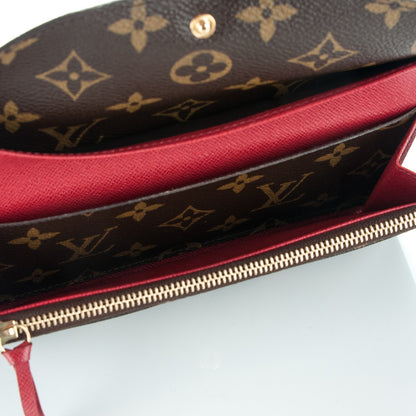 Louis Vuitton Monogram Emilie Wallet Red 5 of 7