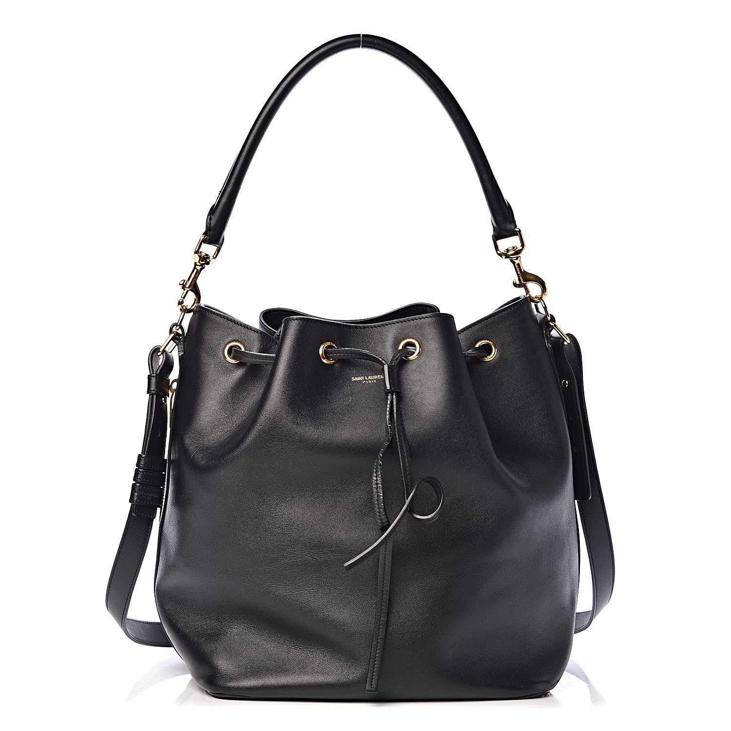 Saint Laurent Calfskin Large Emmanuelle Bucket Bag Black 1 of 13