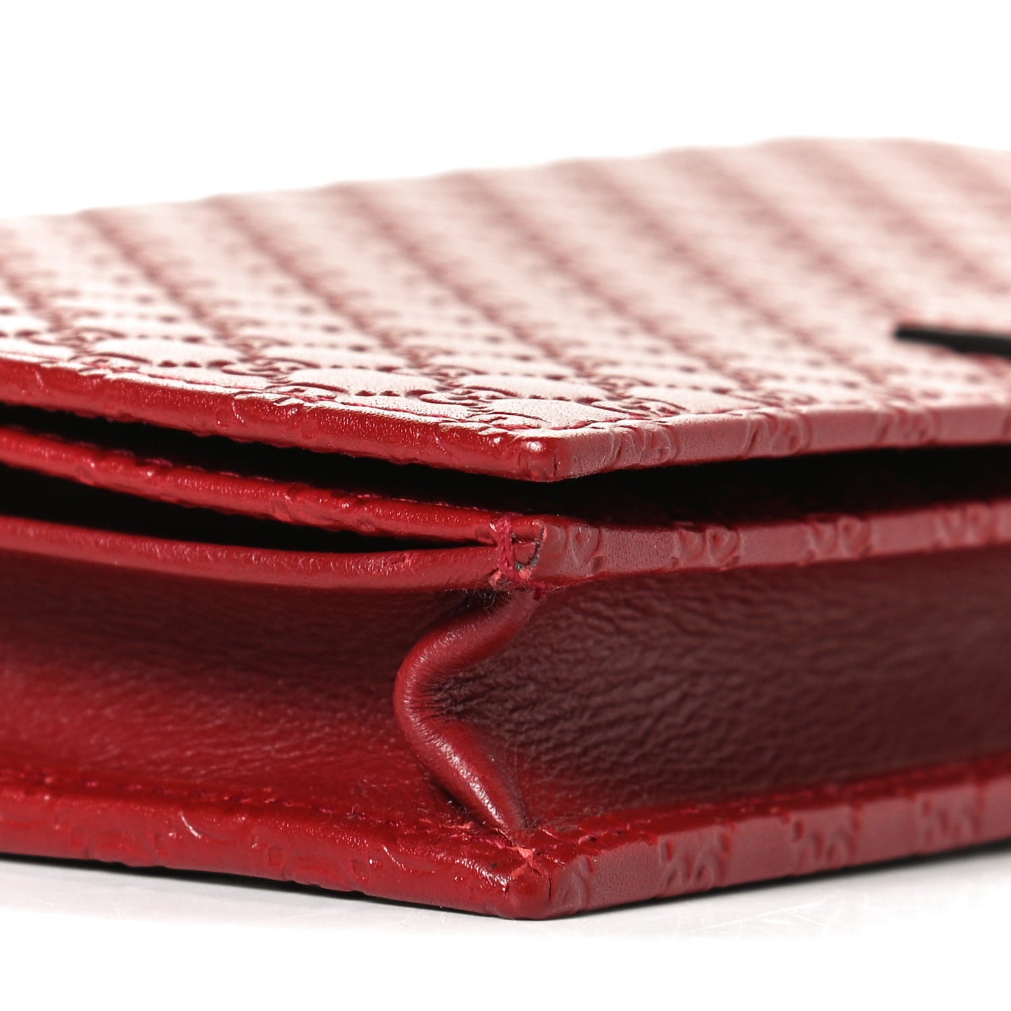 Microguccissima Crossbody Wallet Red