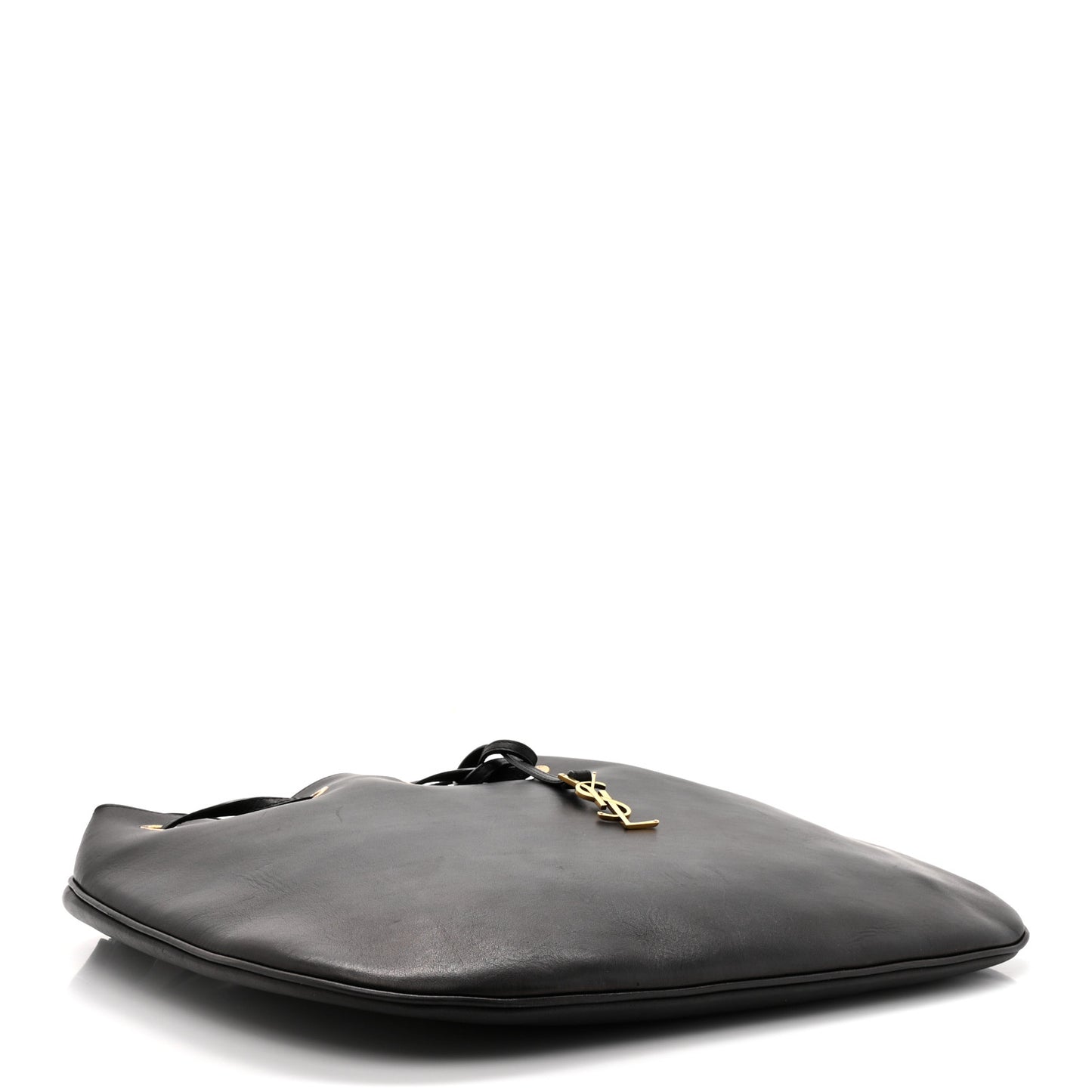 Smooth Calfskin Paris VII Large Flat Hobo Black