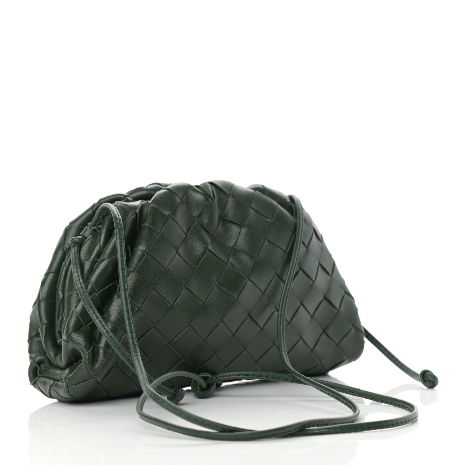 Bottega Veneta Nappa Intrecciato The Mini Pouch Bottle Green 3 of 11