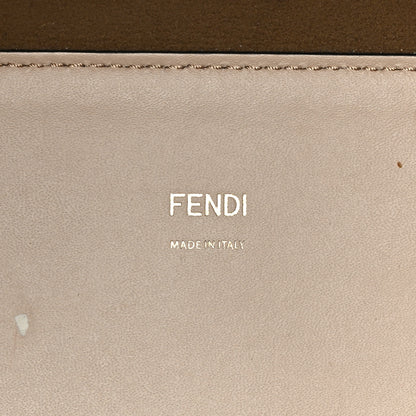Fendi Vitello King Plexiglass Logo Embossed Medium Fendi Sunshine Shopper Tote Light Rose 6 of 8