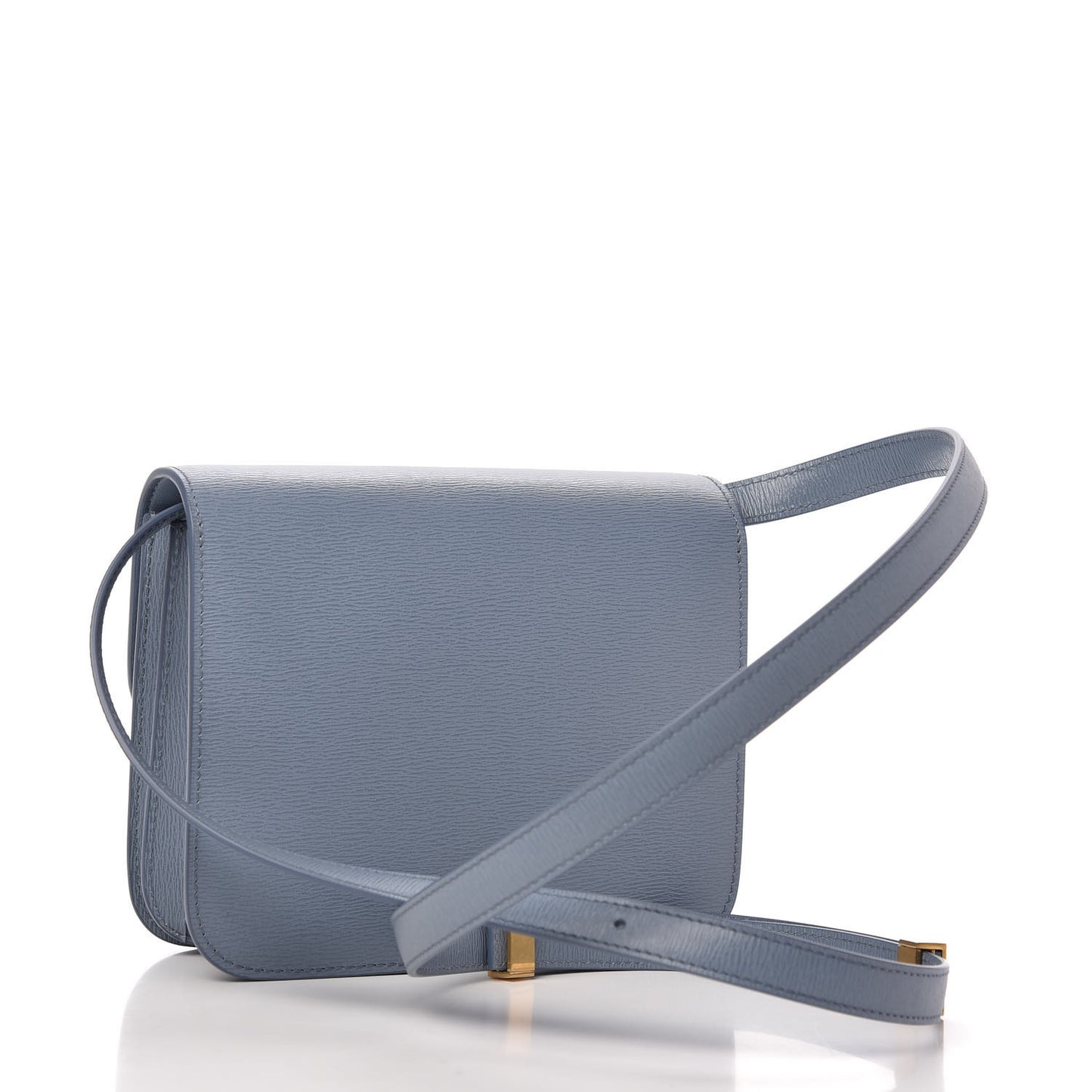 Liege Calfskin Teen Classic Box Flap Bag Arctic Blue