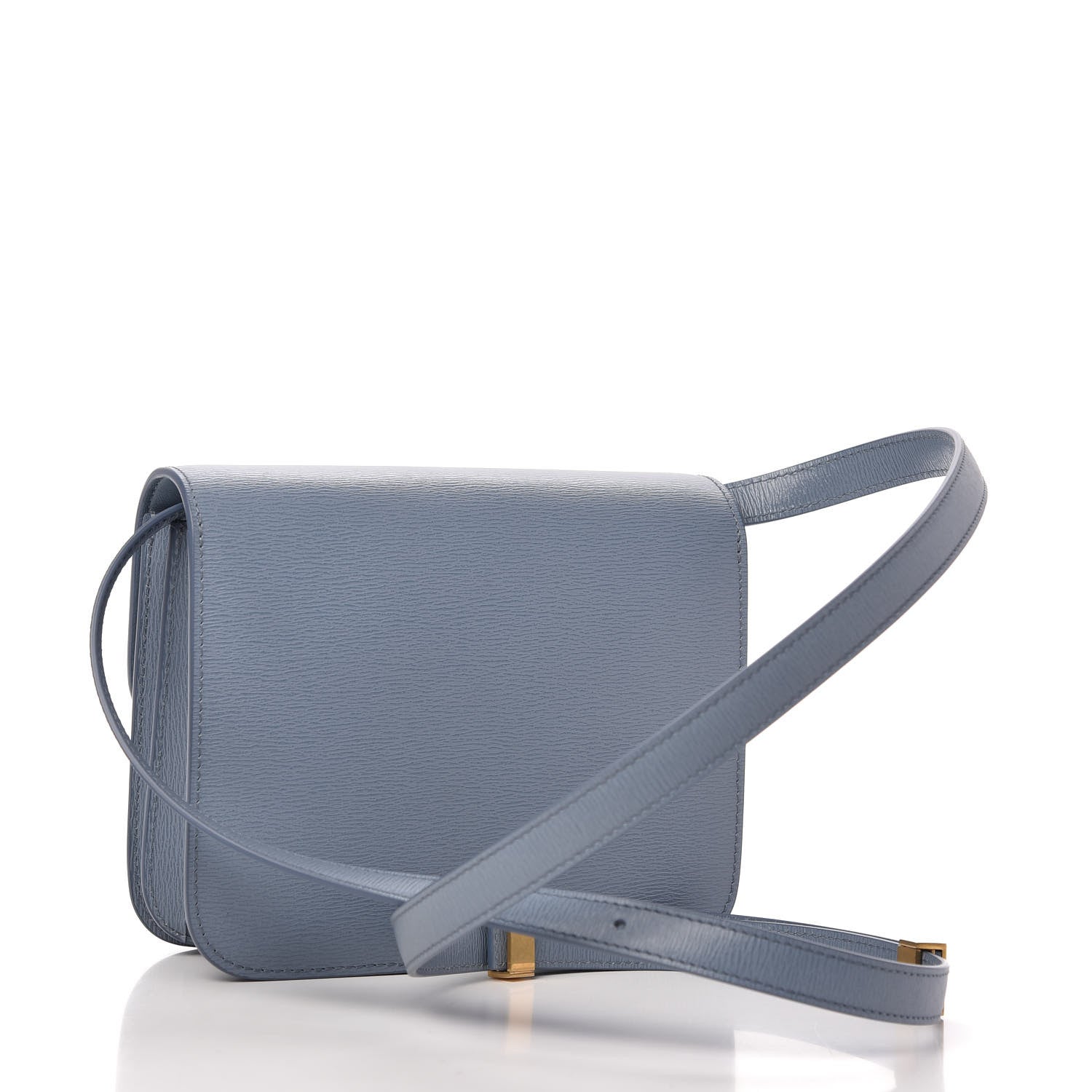 Celine Liege Calfskin Teen Classic Box Flap Bag Arctic Blue 3 of 10