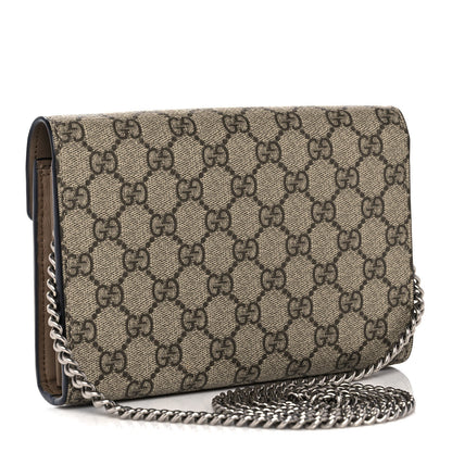 Gucci GG Supreme Monogram Mini Dionysus Chain Wallet Beige Taupe 3 of 13