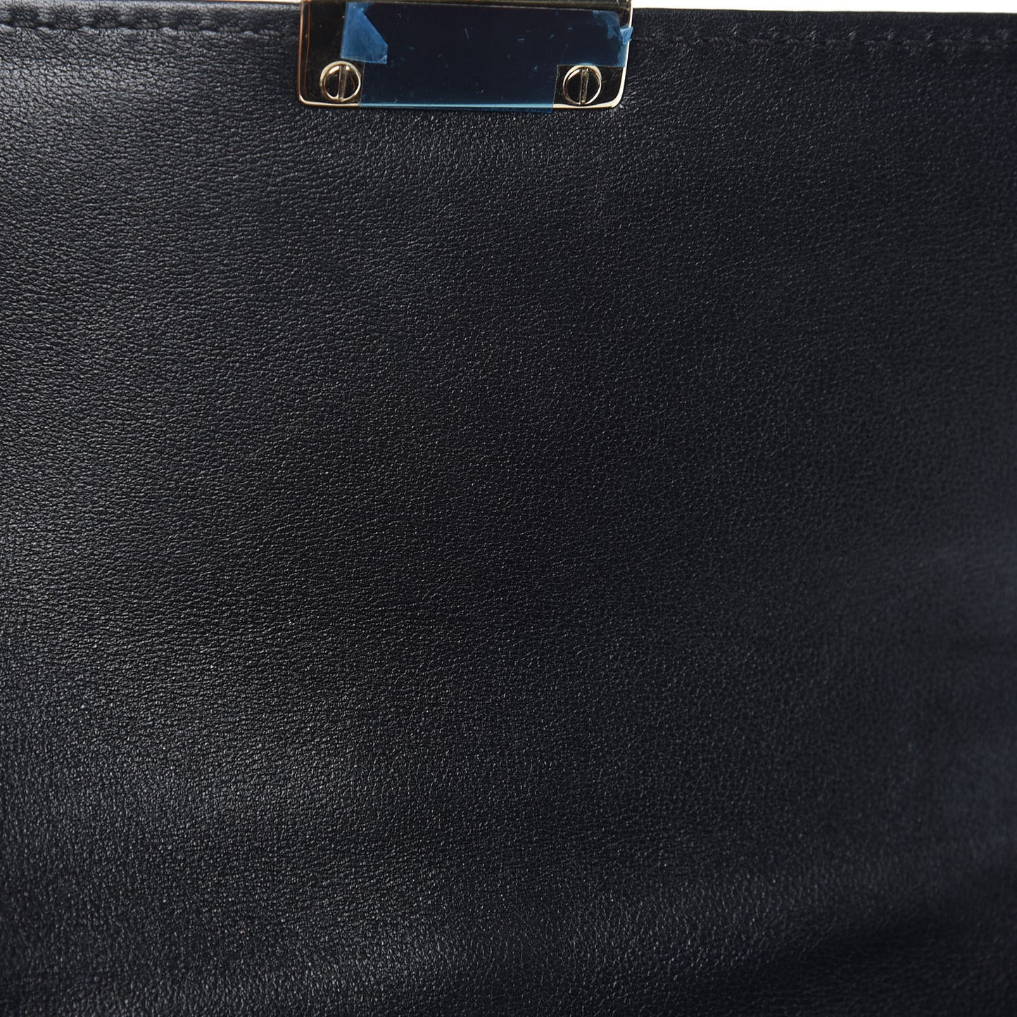 Vitello Small Glam Lock Rockstud Flap Black