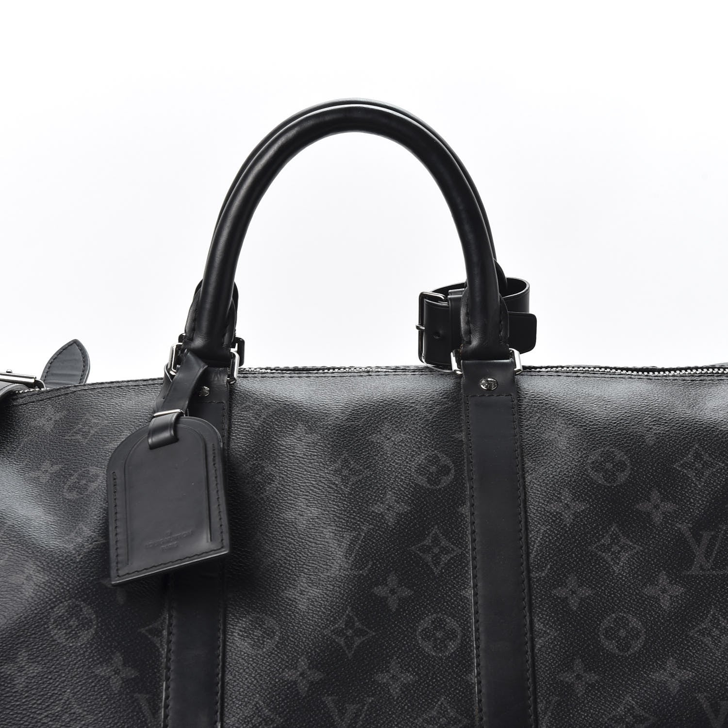 Louis Vuitton Monogram Eclipse Keepall Bandouliere 55 10 of 10