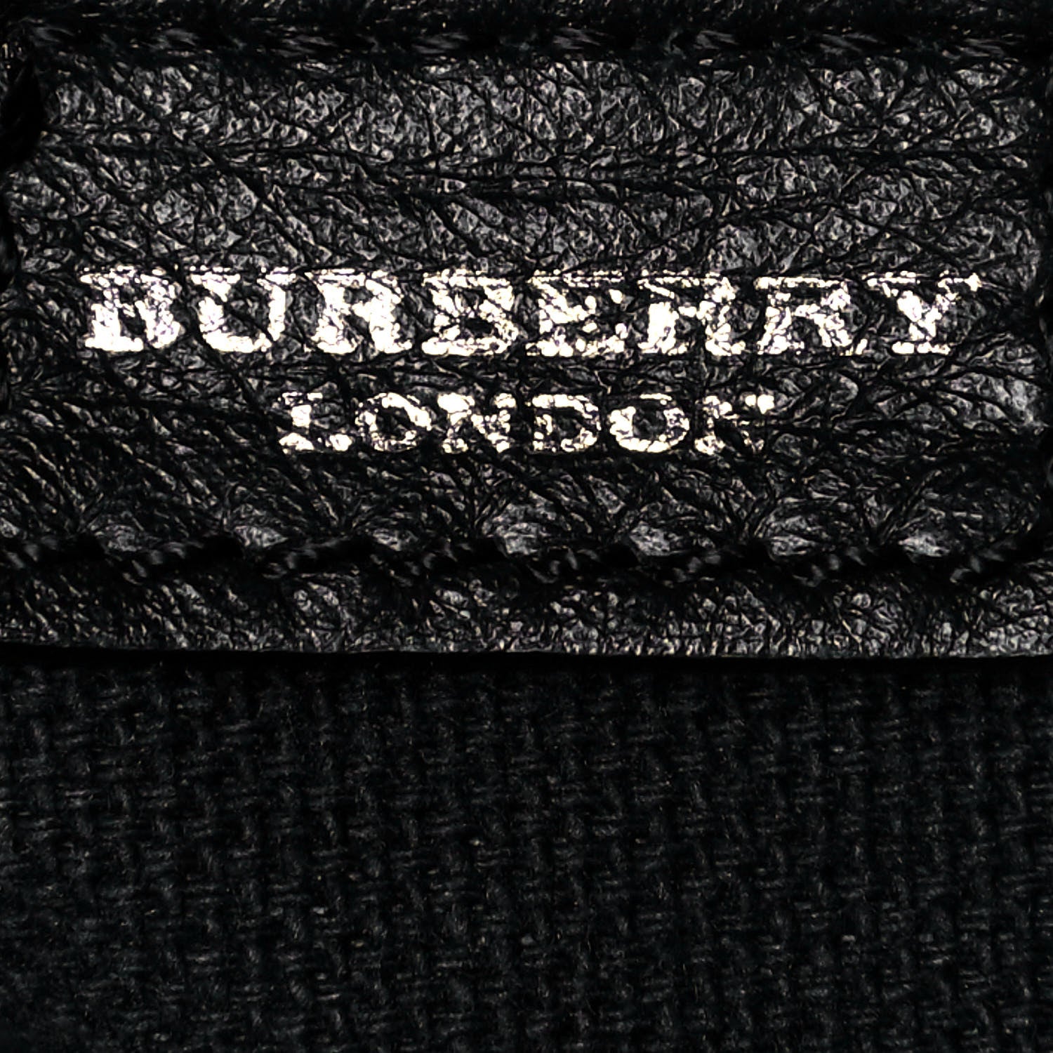 Burberry Grainy Calfskin House Check Horn Toggle Shoulder Bag Black 5 of 10
