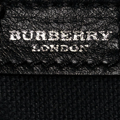 Burberry Grainy Calfskin House Check Horn Toggle Shoulder Bag Black 5 of 10