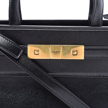 Saint Laurent Smooth Calfskin Manhattan Nano Shopper Tote Black 9 of 9