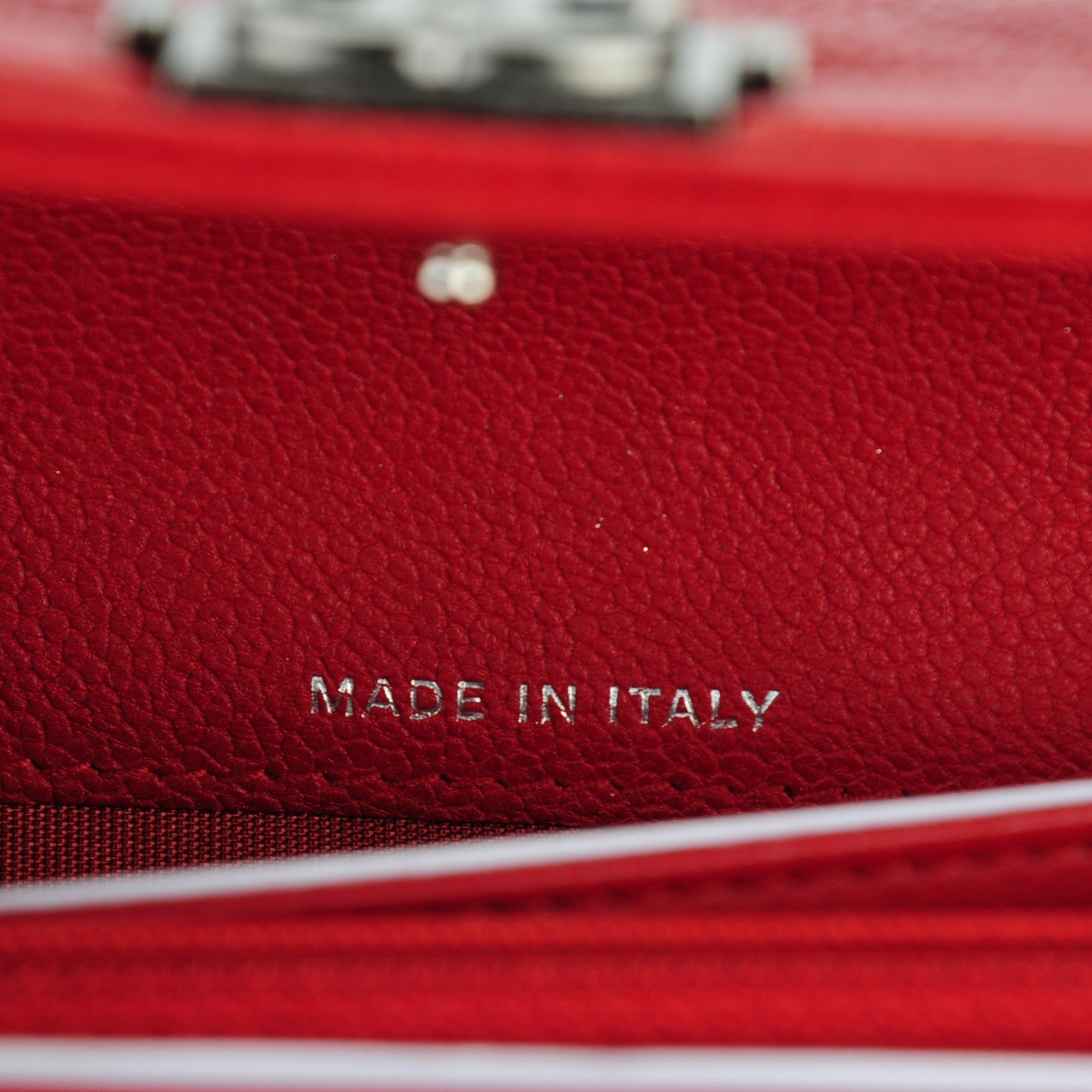 Caviar Quilted Boy Flap Wallet Red