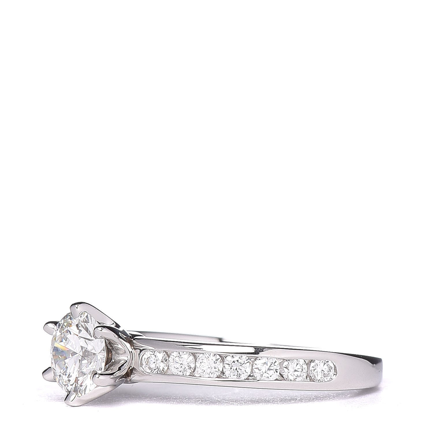Tiffany Platinum Diamond .47ct Engagement Ring 48 4.5 3 of 5