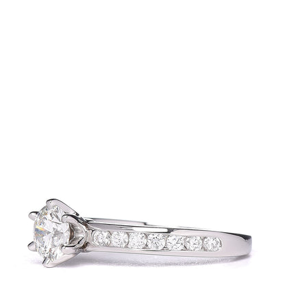 Tiffany Platinum Diamond .47ct Engagement Ring 48 4.5 3 of 5