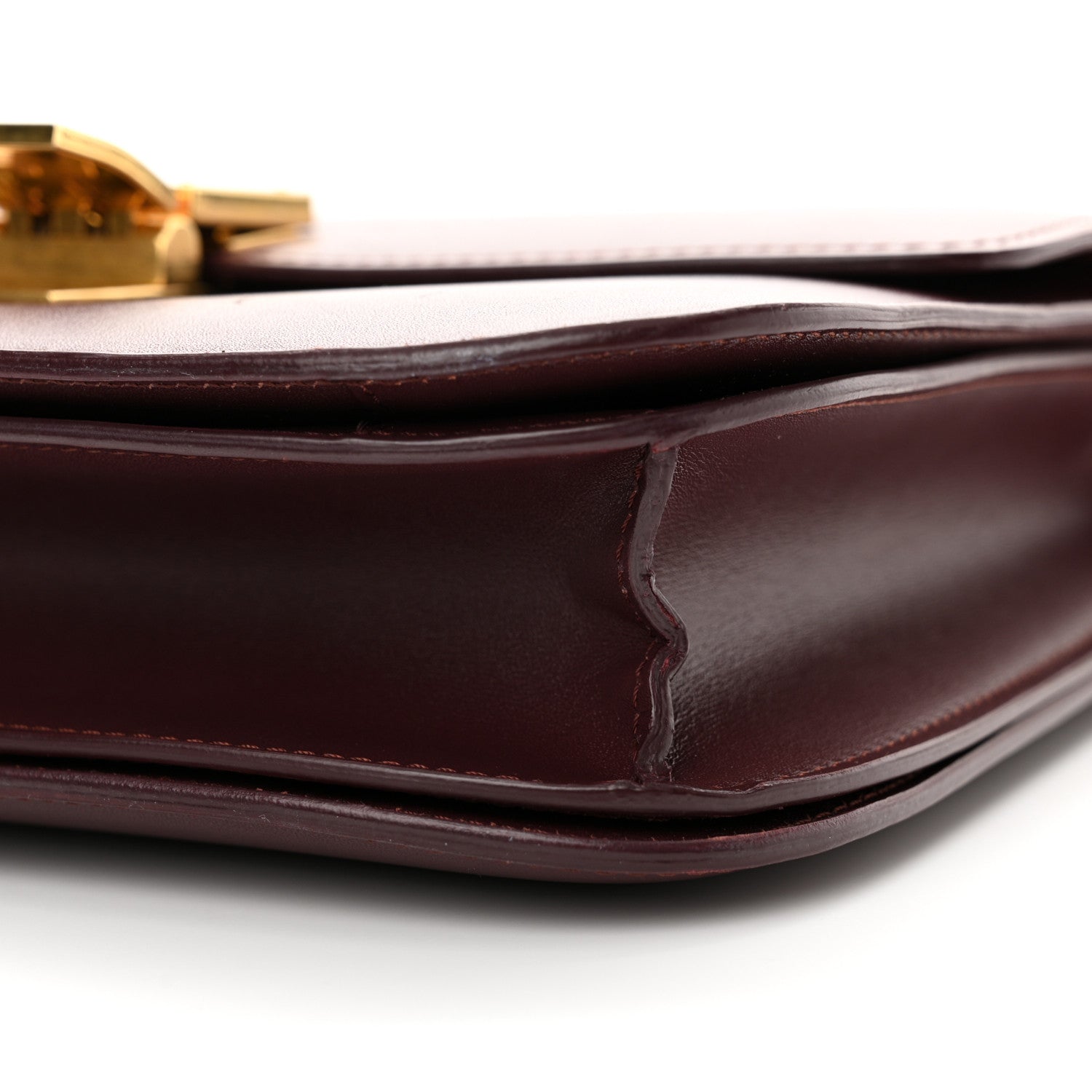 Celine Box Calfskin Medium Classic Box Flap Bag Burgundy 10 of 13