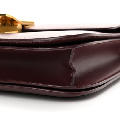Celine Box Calfskin Medium Classic Box Flap Bag Burgundy 10 of 13