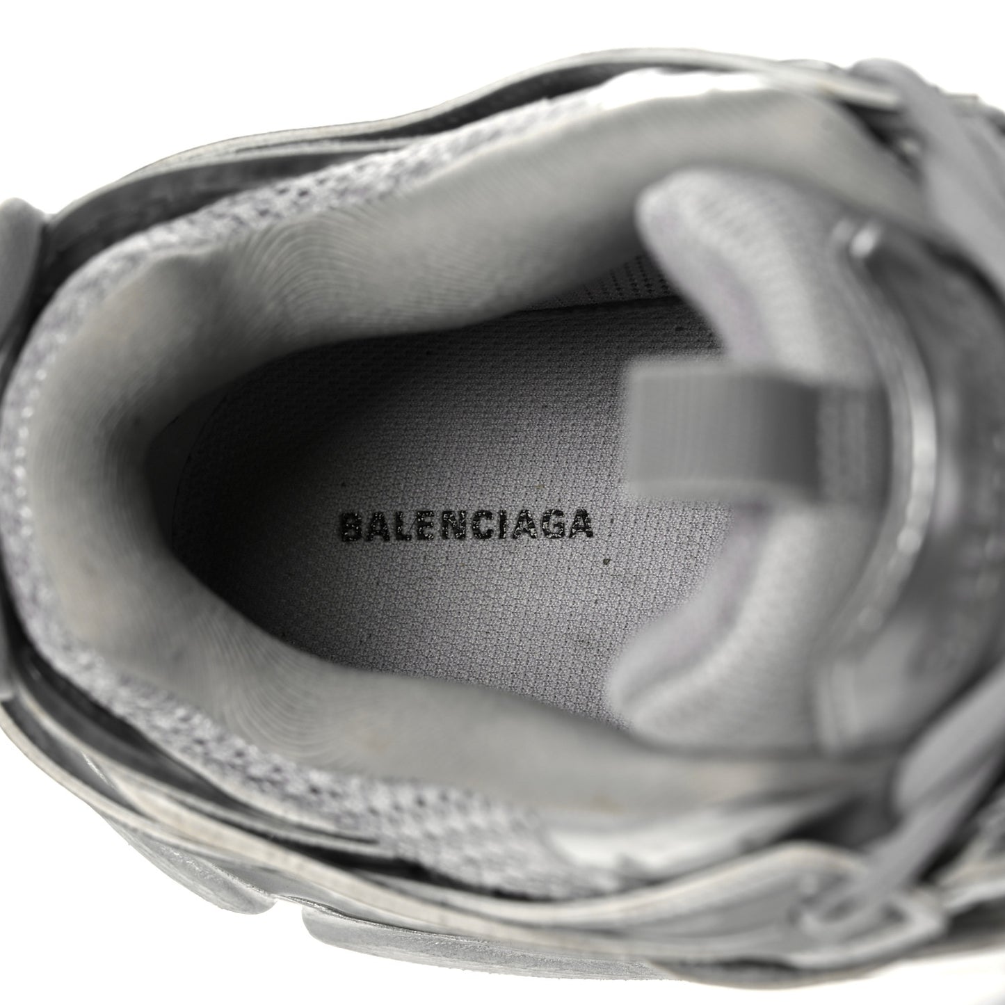 Mesh Nylon Mens Track Sneakers 42 Silver