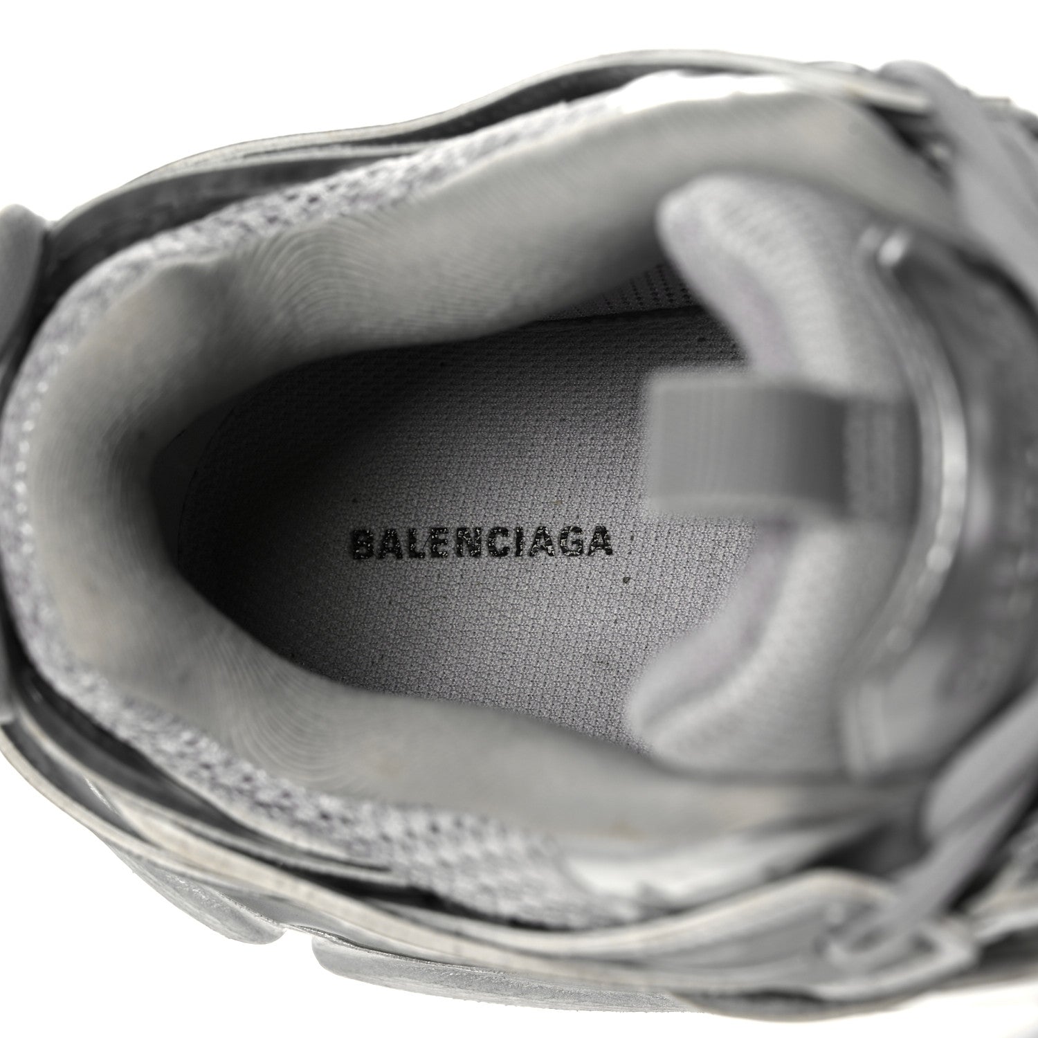 Balenciaga Mesh Nylon Mens Track Sneakers 42 Silver 6 of 7