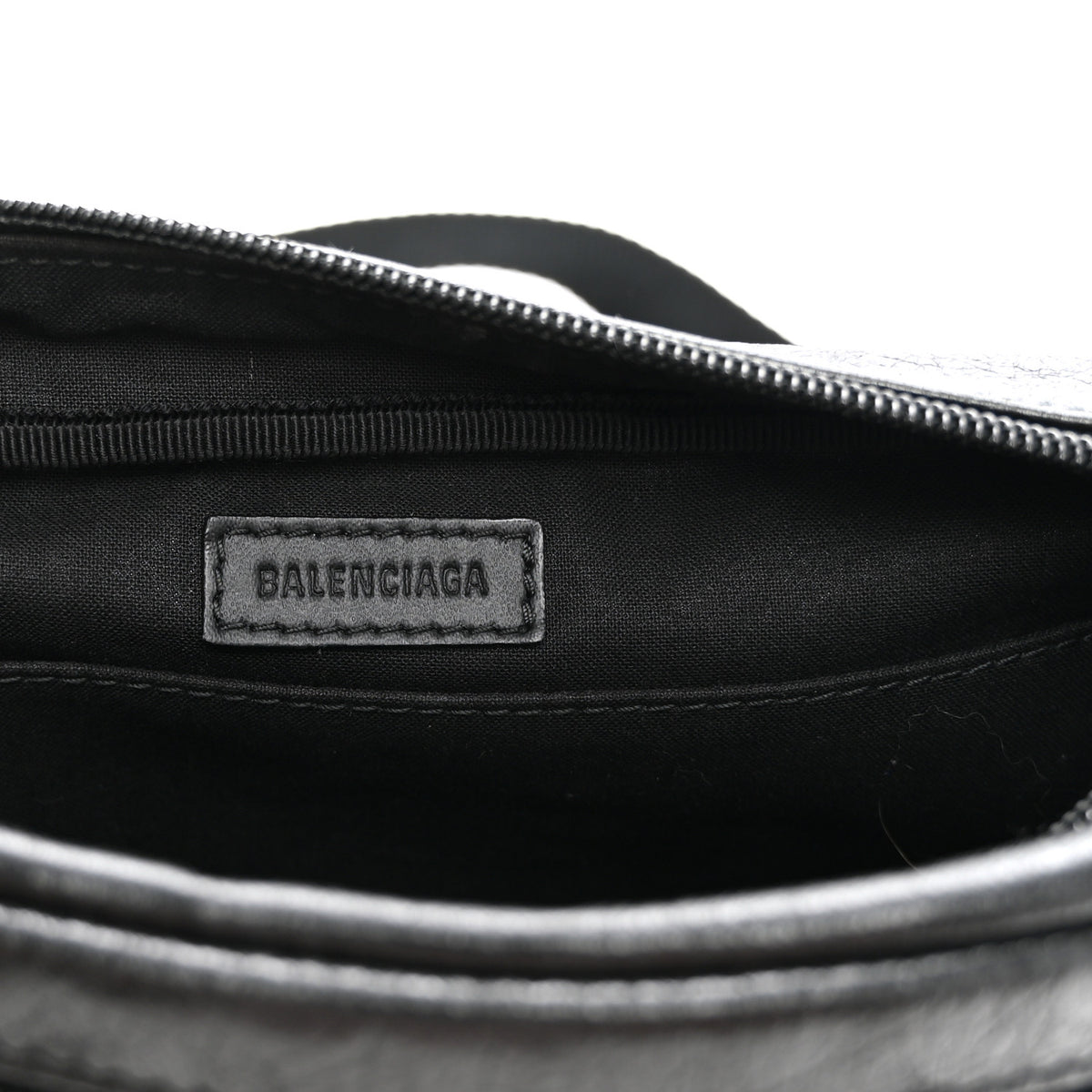 Calfskin Explorer Shoulder Bag Black