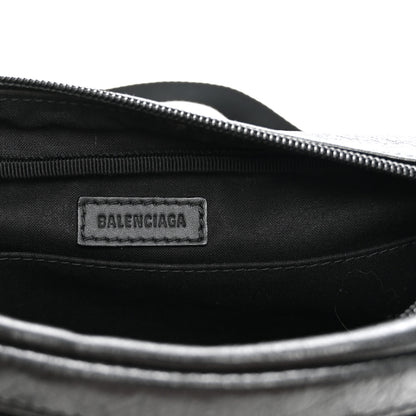 Balenciaga Calfskin Explorer Shoulder Bag Black 6 of 9