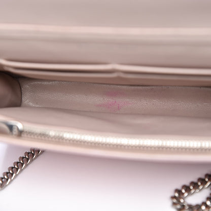 Christian Dior Grained Calfskin Diorama Wallet on Chain Pouch Rose Poudre 18 of 20