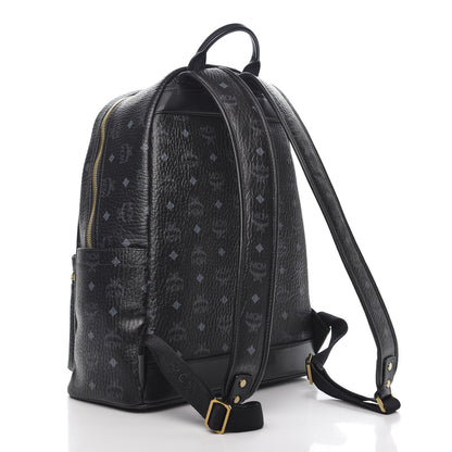 MCM Visetos Medium Stark Logo Stripe Backpack Black Red 2 of 8