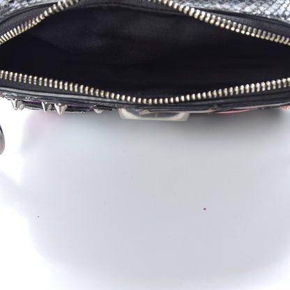 Marc Jacobs Metallic Sheepskin Python Embossed Snapshot Camera Bag Black 5 of 16