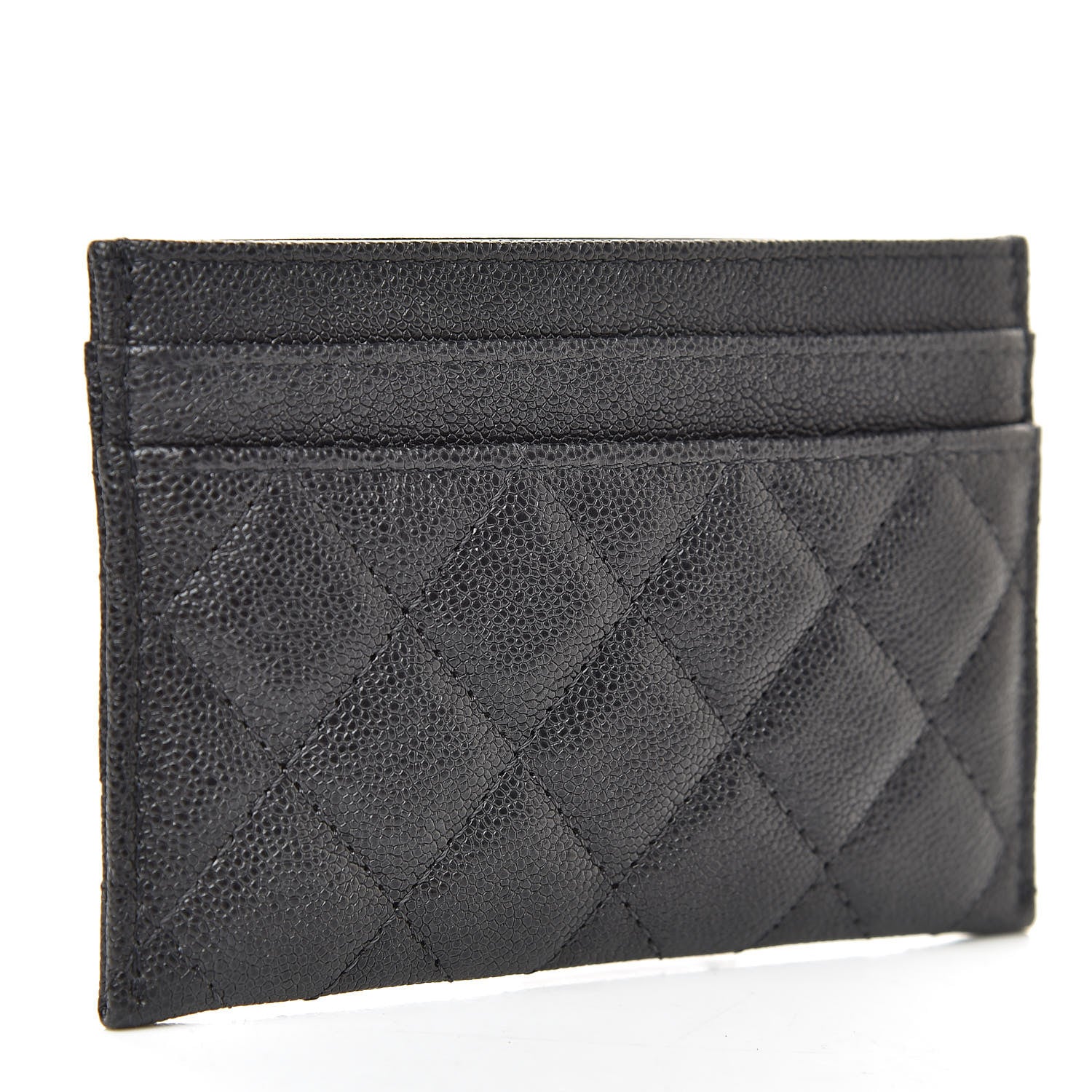 Chanel Caviar Quilted Boy Card Holder Charcoal 3 of 9