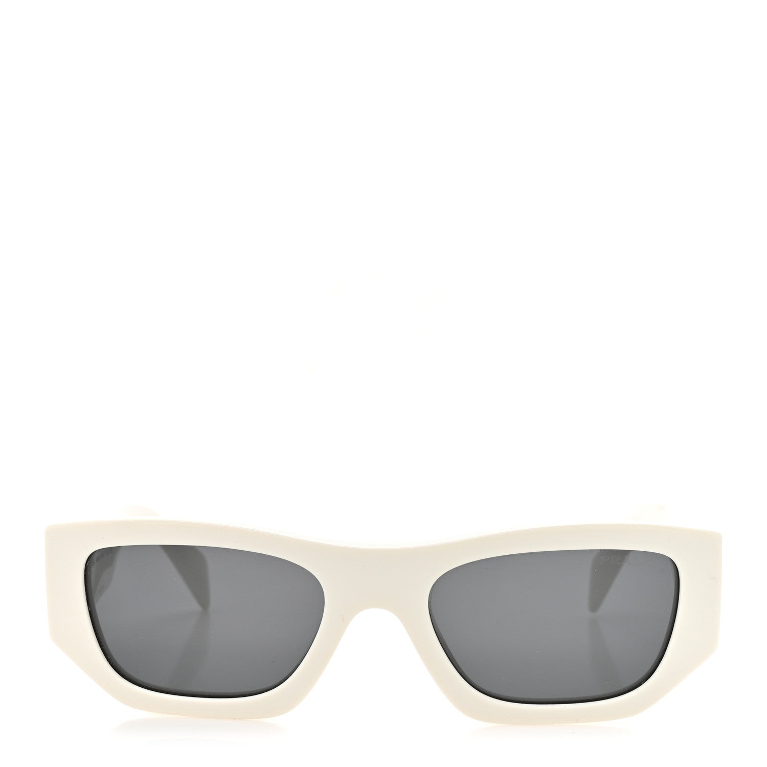 Prada Acetate Pillow Sunglasses SPR A01 White 2 of 7
