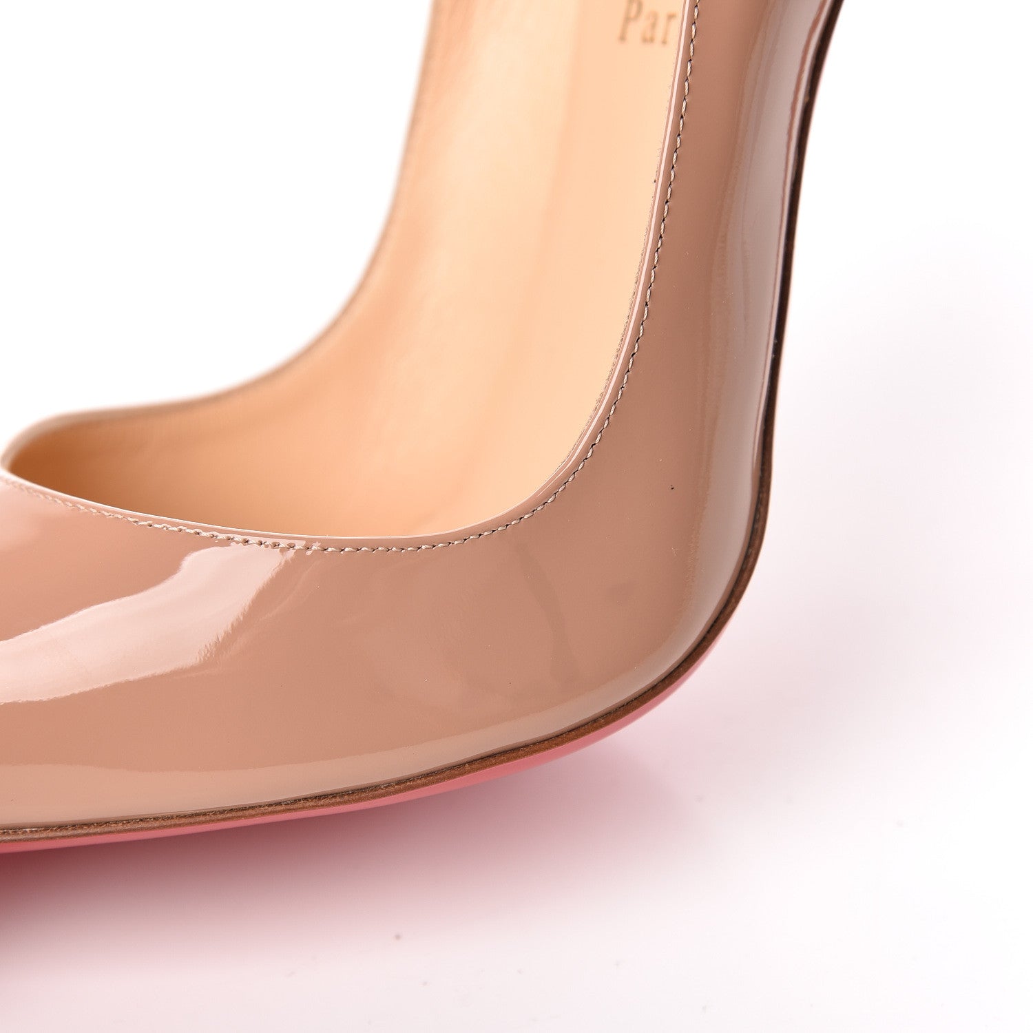 Christian Louboutin Patent So Kate 120 Pumps 40 Nude 9 of 10