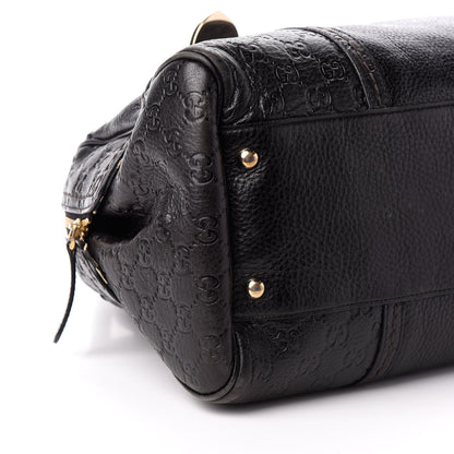 Gucci Guccissima Signoria Large Dome Bag Black 8 of 9