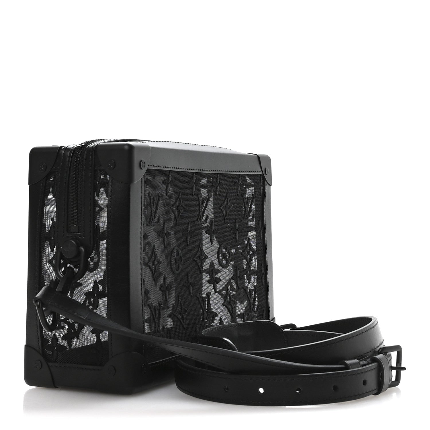 Louis Vuitton Monogram See Through Soft Trunk Black 1845184