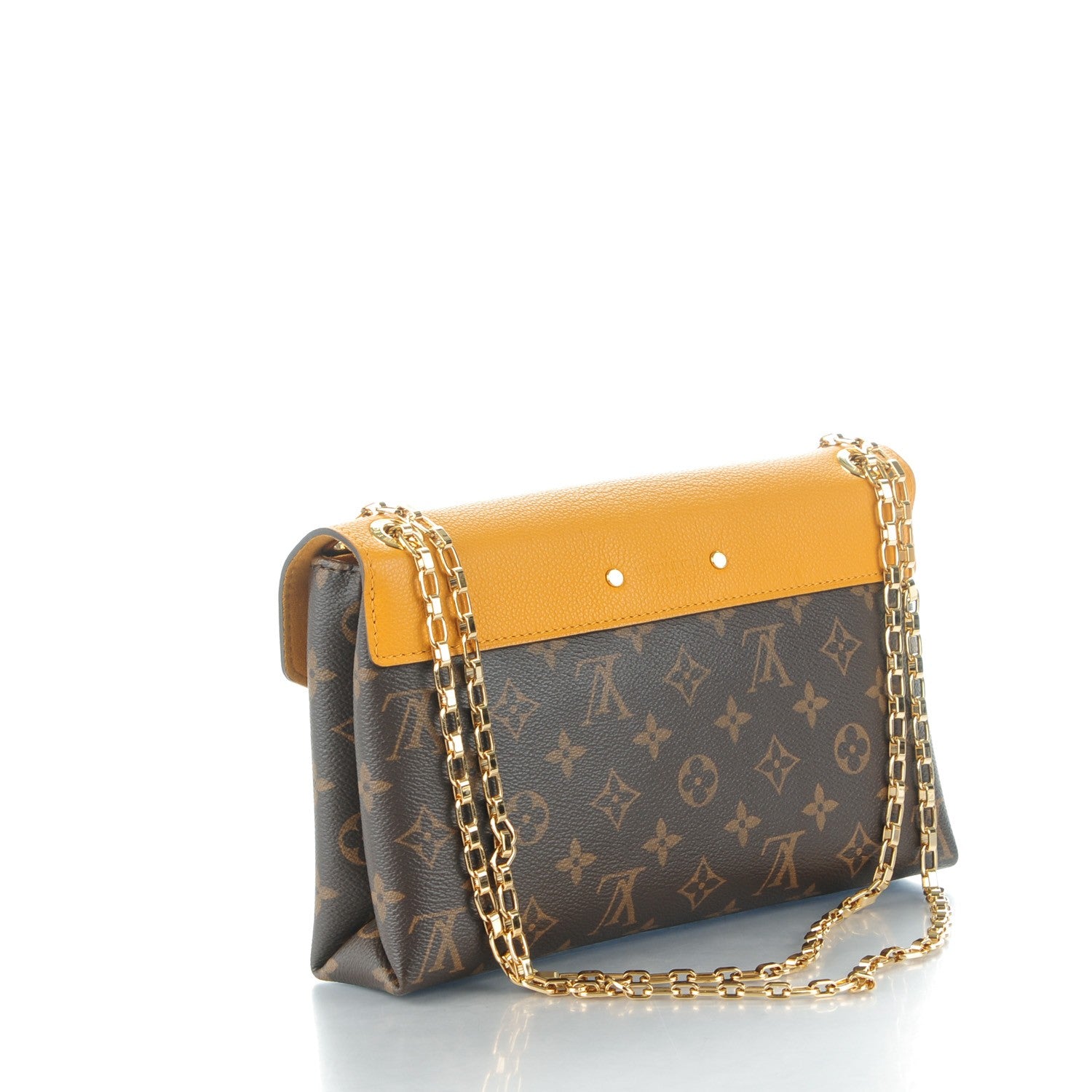 Louis Vuitton Monogram Pallas Chain Safran 3 of 8